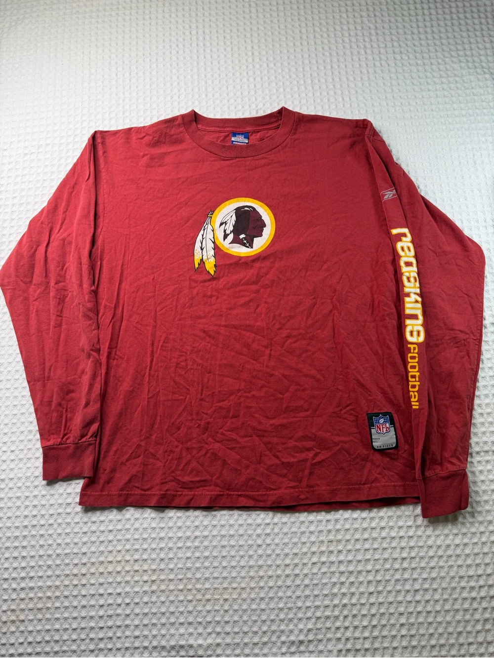 vintage Reebok Washington Redskins long-sleeve T-shirt L(401)